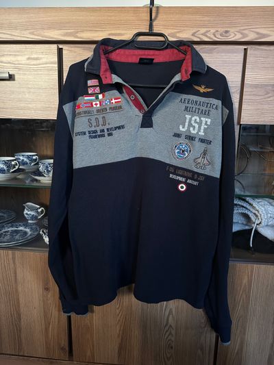 Long Sleeve Polo Shirt Aeronautica r. L
