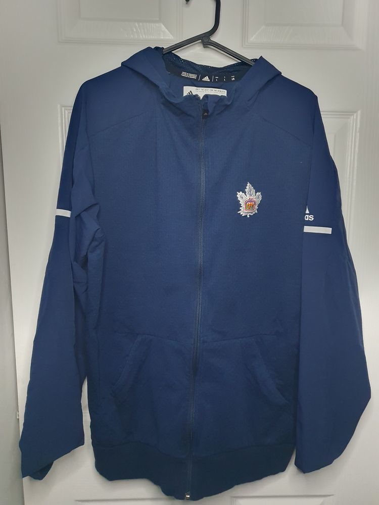 Adidas Blue Zip-Up Hoodie
