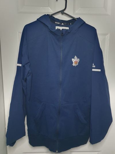 Adidas Blue Zip-Up Hoodie