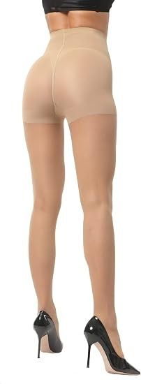 Sheer Tights With Control Top Shorts imagen 6