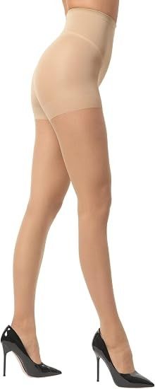 Sheer Tights With Control Top Shorts imagen 5