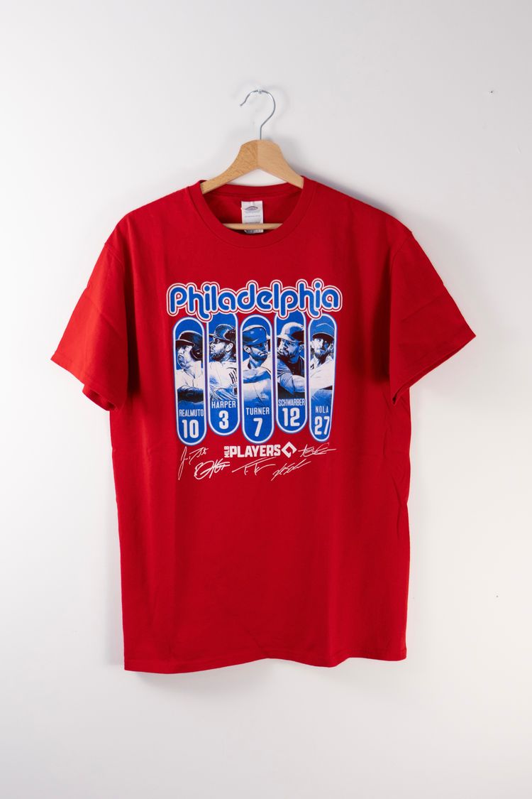 Red Philadelphia Players Graphic T-Shirt
