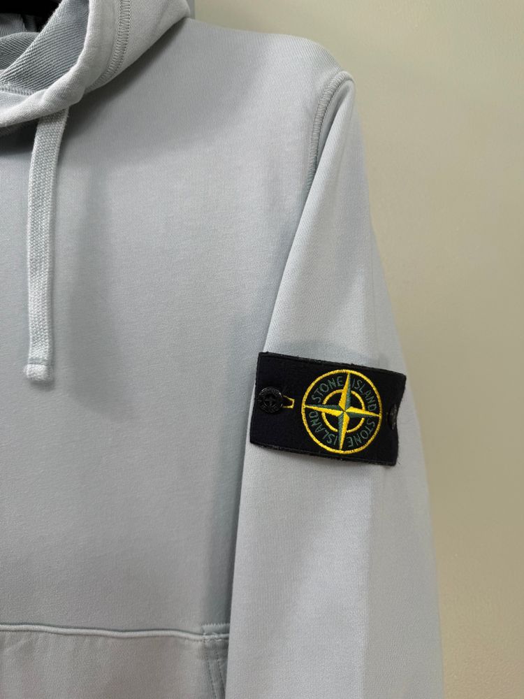 Immagine di Stone Island Pastel Blue Hoodie 6