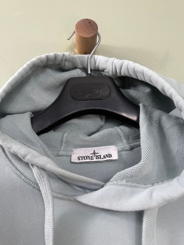 Immagine di Stone Island Pastel Blue Hoodie 3