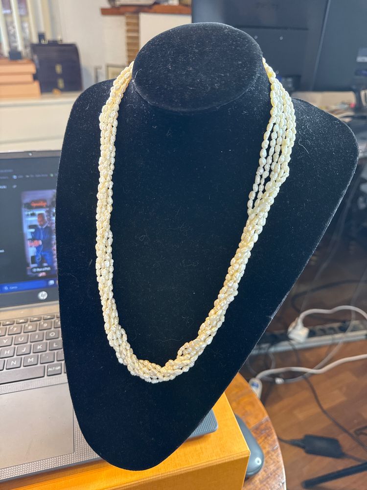 White Beaded Necklace