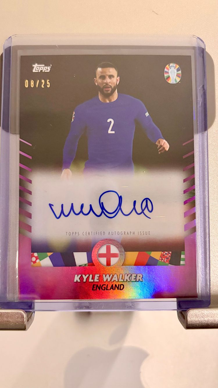 Topps Kyle Walker auto /25 imagen 1
