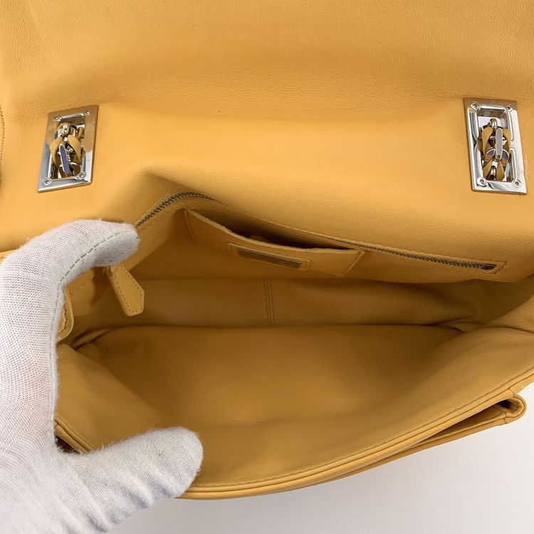 Immagine di Fendi Leather Shoulder Bag Baguette 4