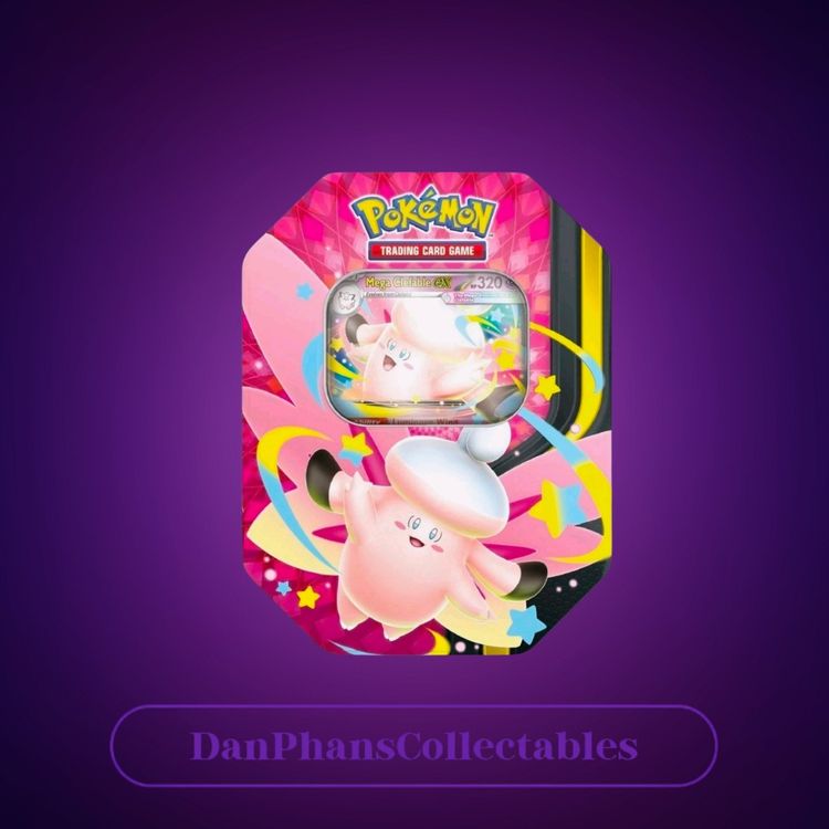 Pokémon Mega Moonlit Tins Clefable/Gengar