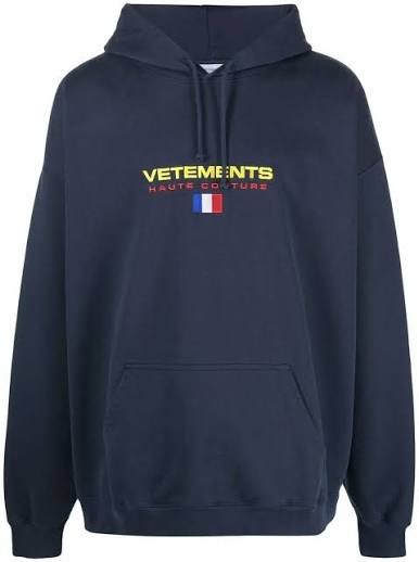 Vetements Haute Couture Hoodie Navy image 1