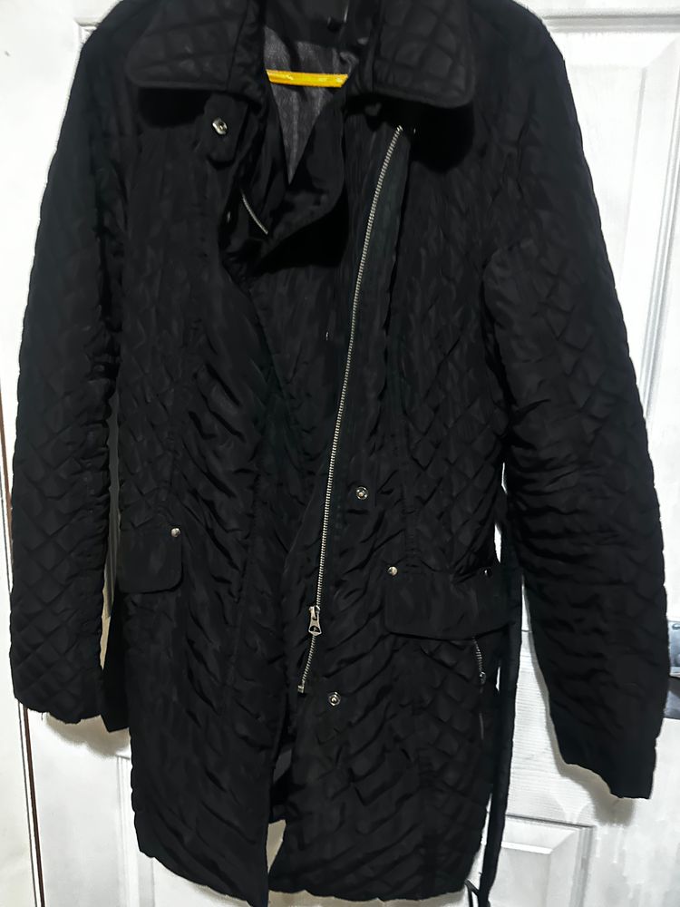 Next Black Quilted Coat imagen 2