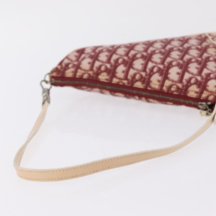 Christian Dior Trotter Canvas Saddle Accessory Pouch PVC Red Silver Auth 210757V - Jerrillo image 7