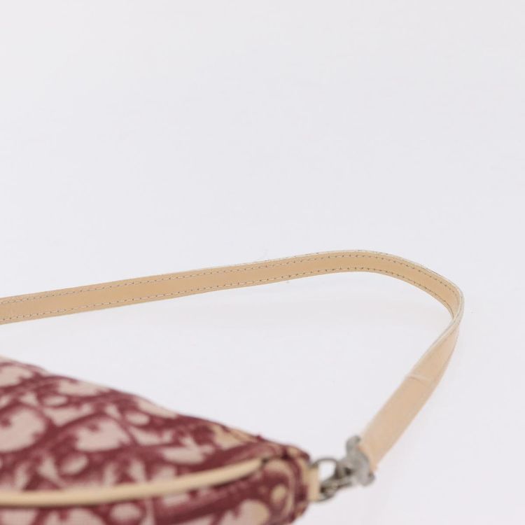 Christian Dior Trotter Canvas Saddle Accessory Pouch PVC Red Silver Auth 210757V - Jerrillo image 8