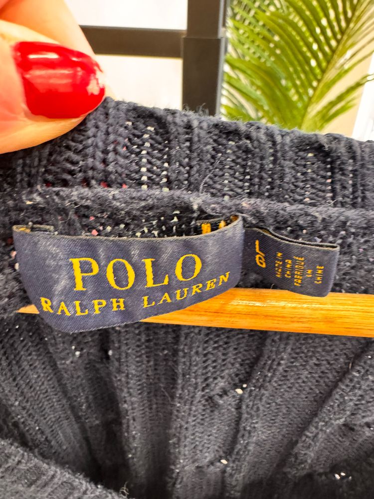 Polo Ralph Lauren Navy Blue Cable Knit Sweater 2