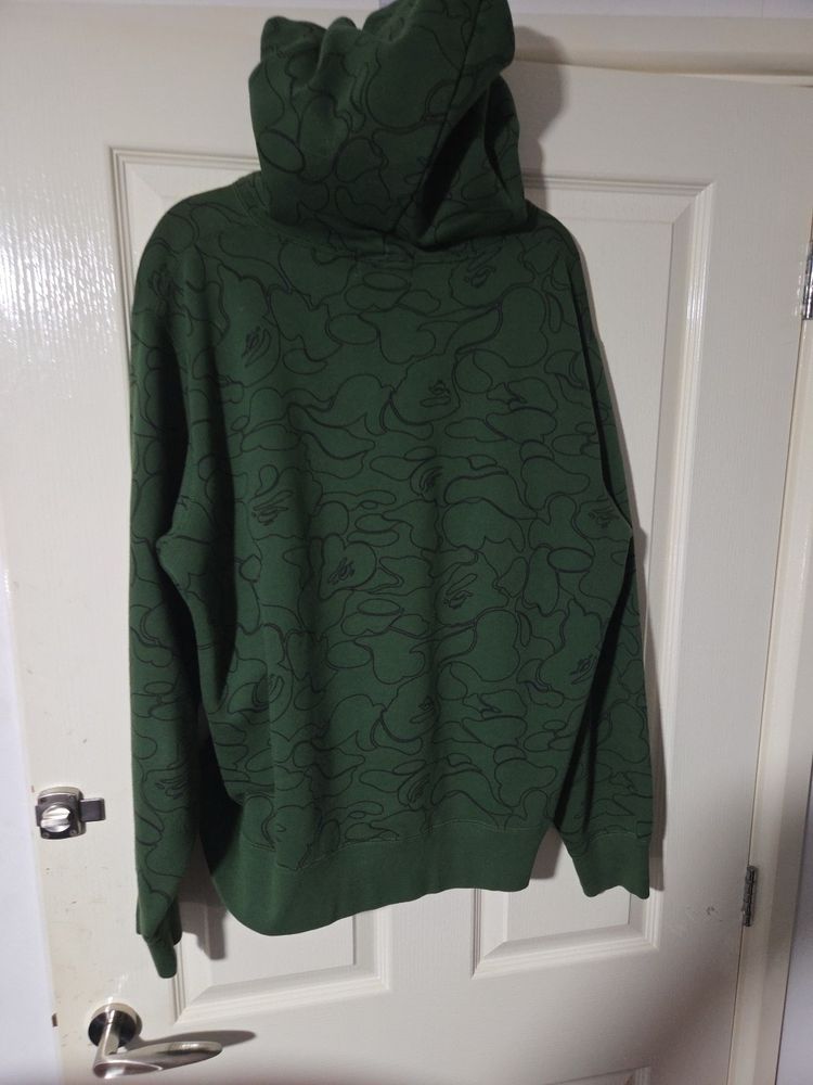 A Bathing Ape Green Hoodie image 4