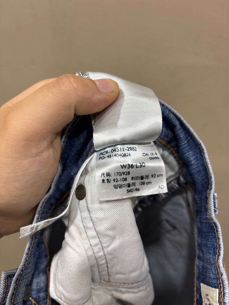 Levi'S Blue Denim Jeans 511 36x30 image 5