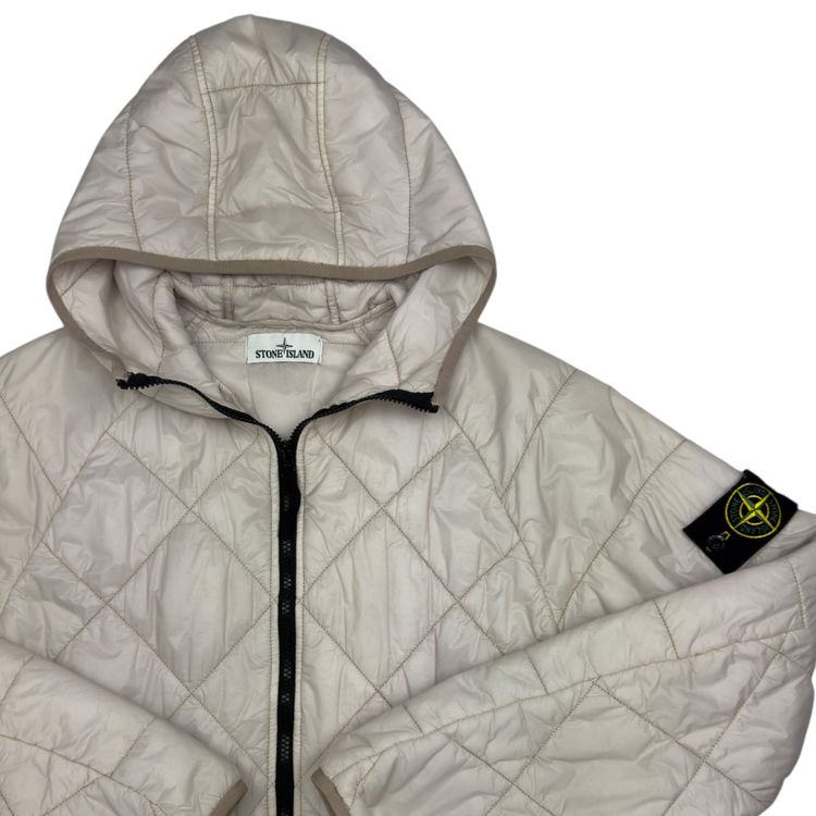 S/S 19 Stone Island Quilted Micro Yarn - Cream obraz 6