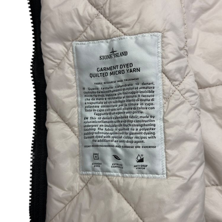 S/S 19 Stone Island Quilted Micro Yarn - Cream obraz 4