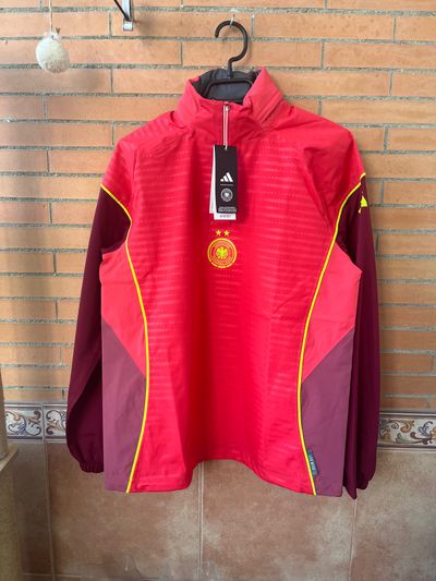 Adidas Red And Maroon Sports Jacket With Germany Emblem