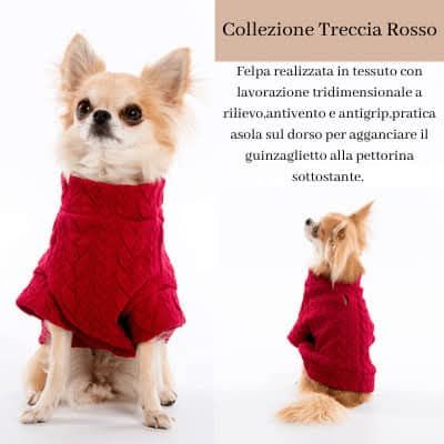 Other Modello Treccia Rosso red dog sweater product image
