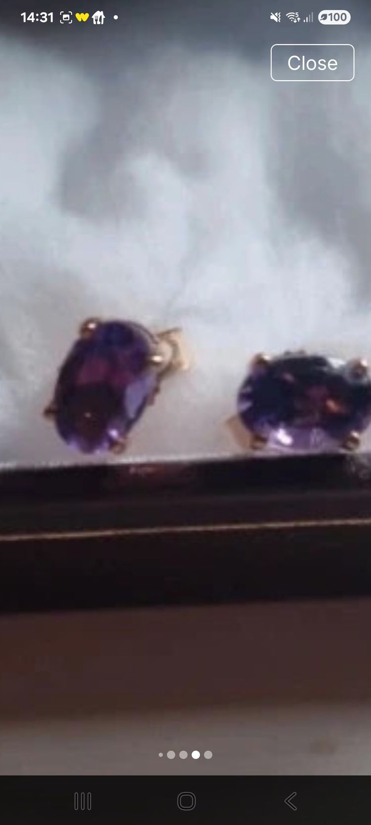 Amathyst studs