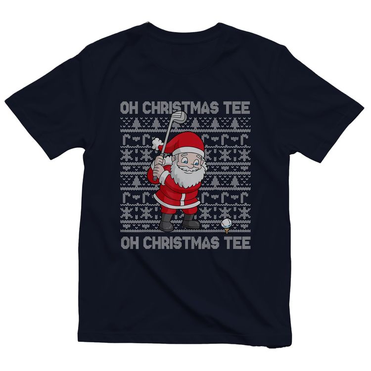 Golf Oh Christmas T-shirt Santa's AU 6