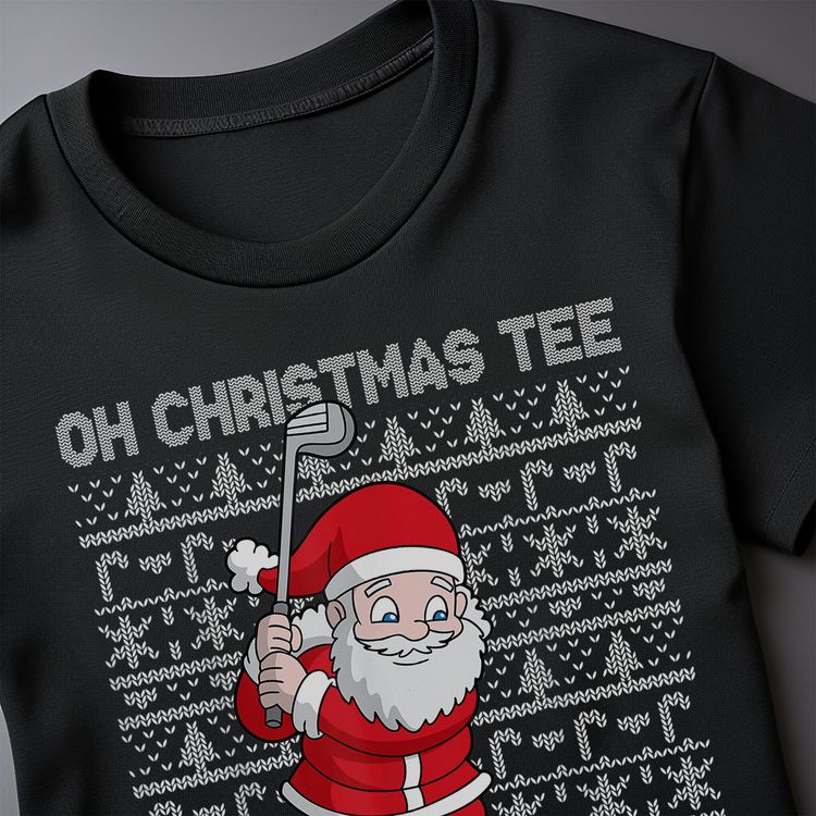 Golf Oh Christmas T-shirt Santa's AU 4