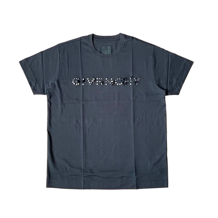 Givenchy Black Stud Embellished Logo Oversized T-Shirt
