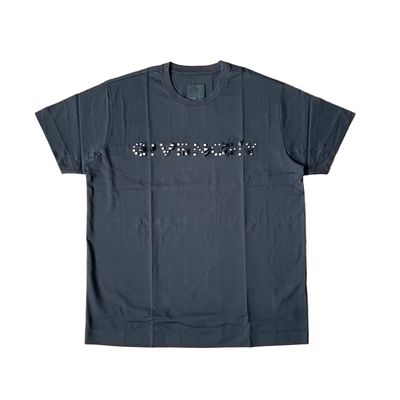 Givenchy Black Stud Embellished Logo Oversized T-Shirt