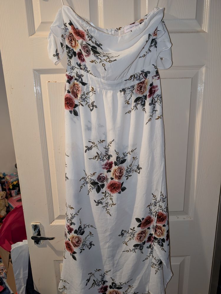 Love & Other Things Floral Off-Shoulder Dress