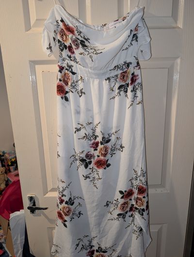 Love & Other Things Floral Off-Shoulder Dress