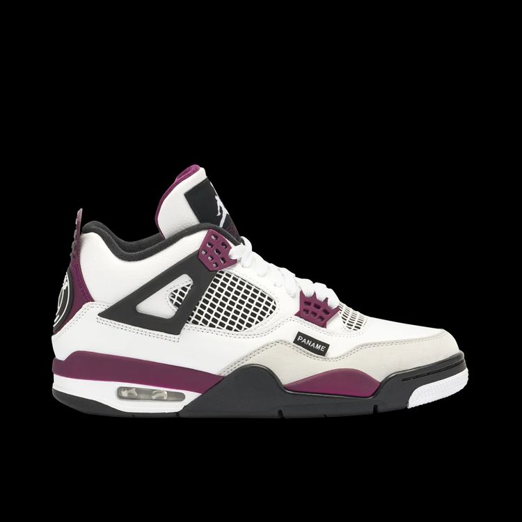 Air Jordan 4 x PSG White Neutral Grey Bordeaux