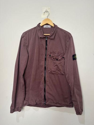 Stone Island Maroon Overshirt