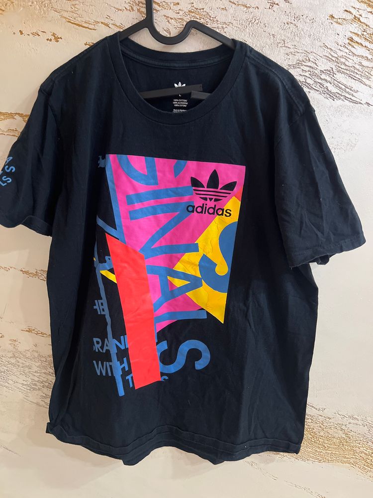 Adidas Black Graphic T-Shirt