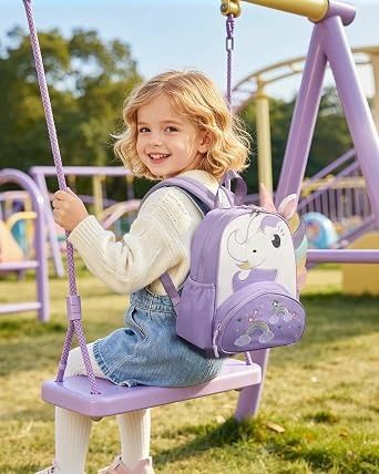 Purple Unicorn Kids Backpack image 2