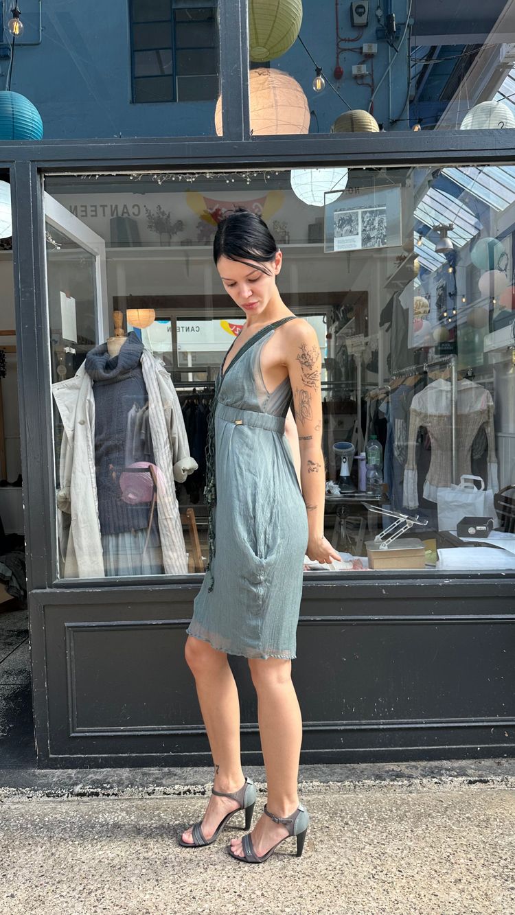 Miss Sixty teal midi dress image 2