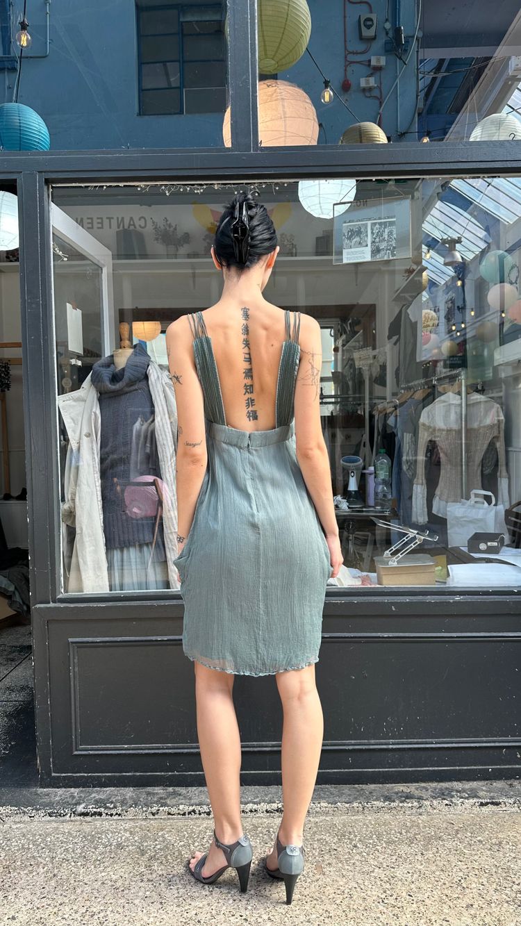 Miss Sixty teal midi dress image 3