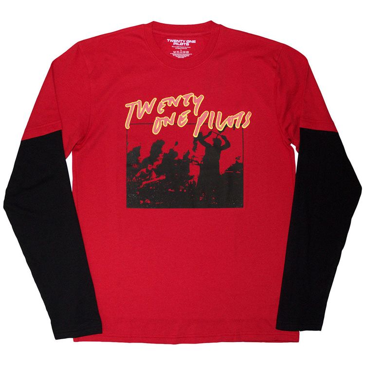 Twenty One Pilots Live Scribble Layered Long Sleeve T Shirt image 1