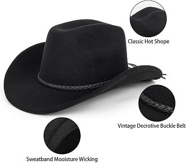 Black Cowboy Hat image 2