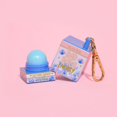 Plouise Bad Bitch Energy Glistening Gumdrop Lip Balm Keychain
