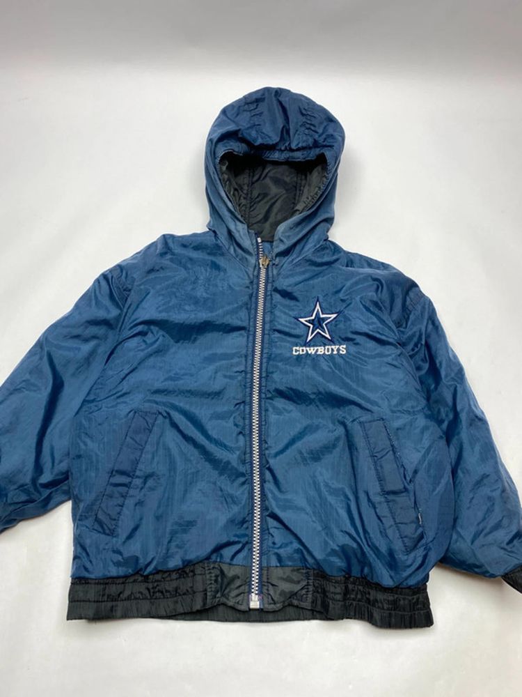 Dallas Cowboys NFL Hooded Puffer Jacket (Youth Size / Approx. 24” Chest) image 6