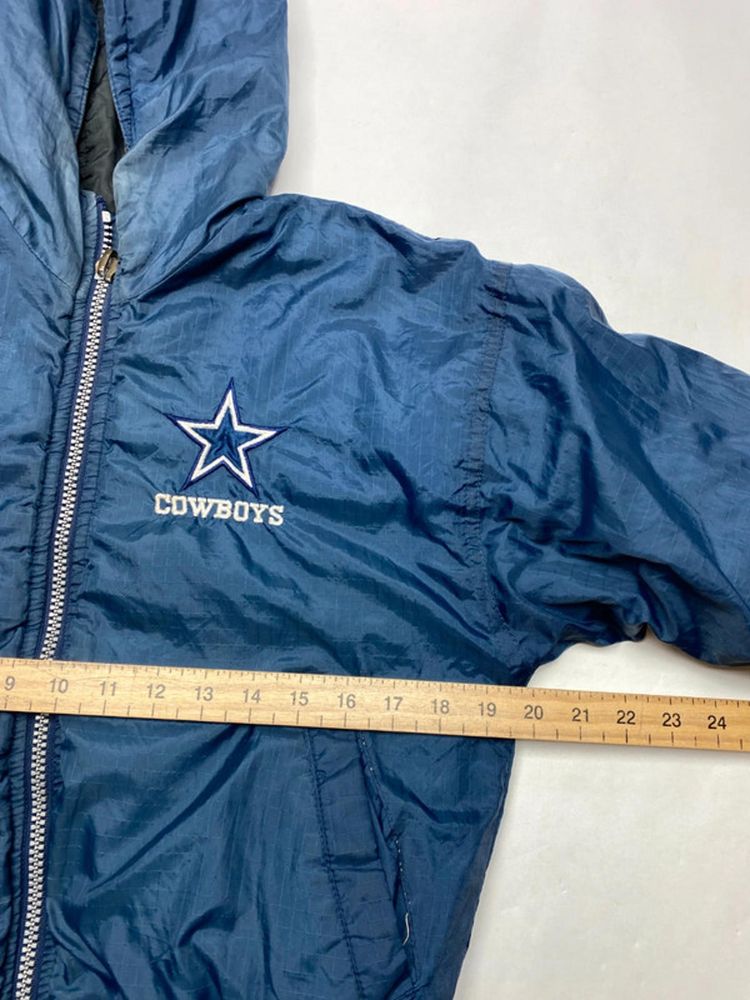 Dallas Cowboys NFL Hooded Puffer Jacket (Youth Size / Approx. 24” Chest) image 5