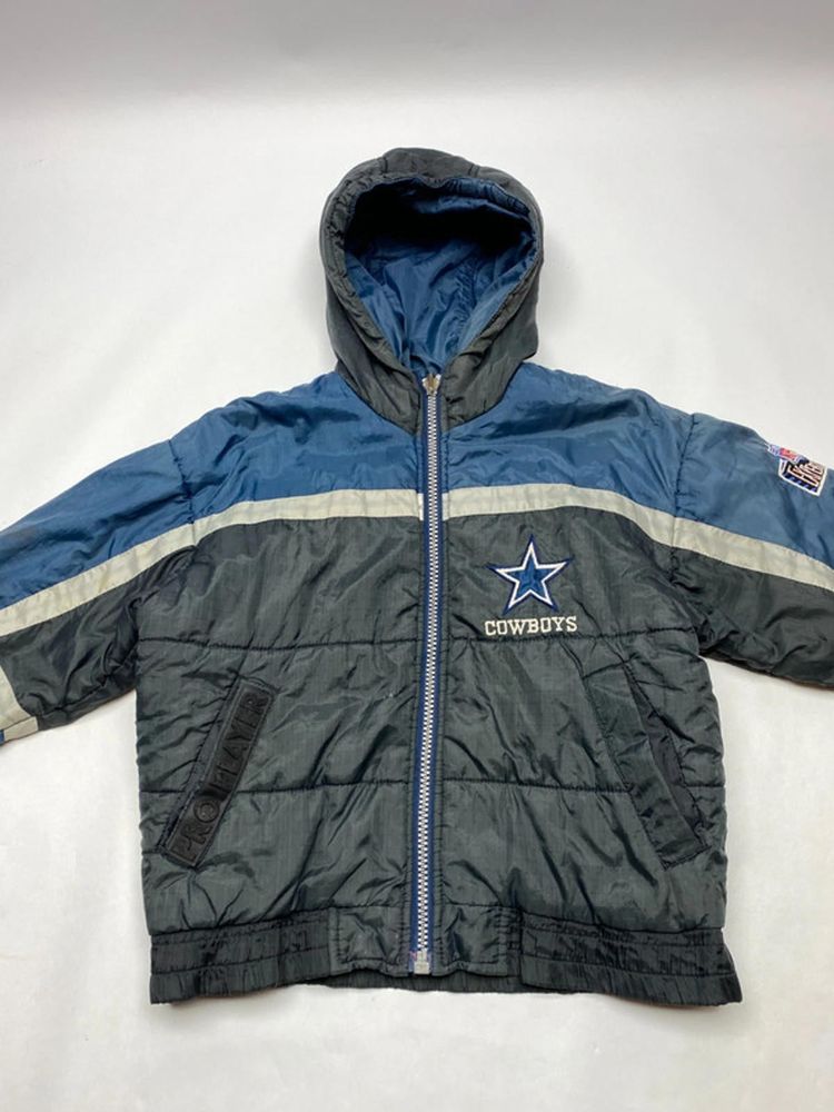 Dallas Cowboys NFL Hooded Puffer Jacket (Youth Size / Approx. 24” Chest) image 12