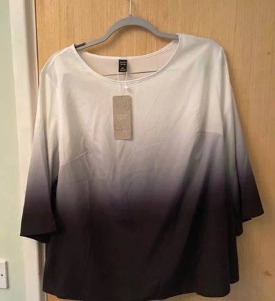Ombre Gradient Long Sleeve Top