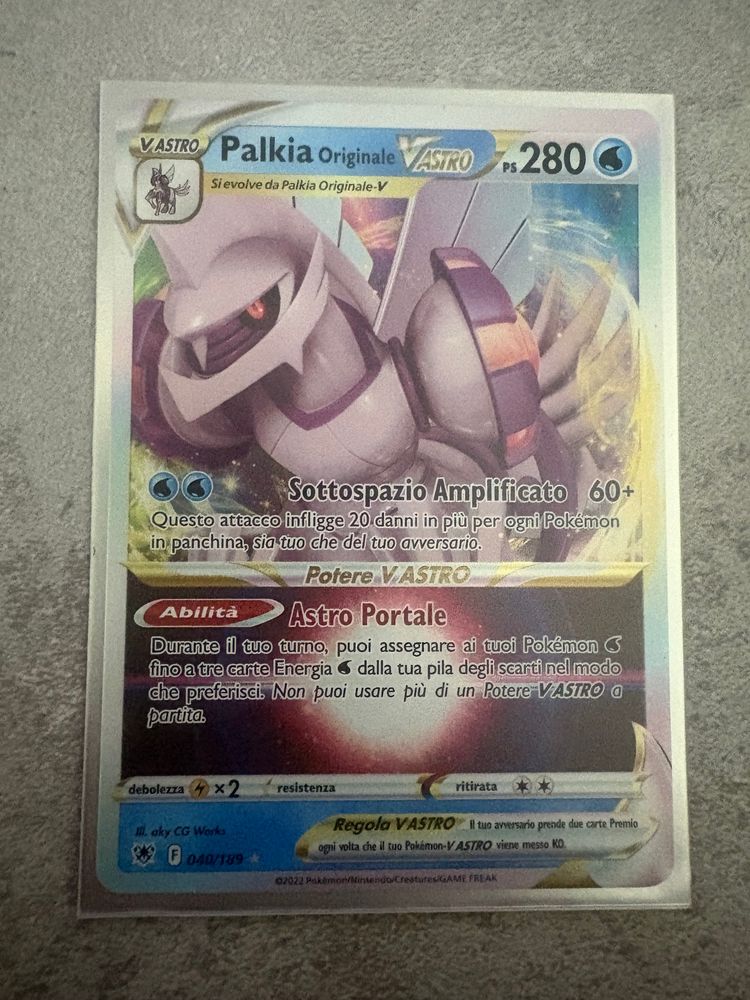 Immagine di Palkia Originale V Pokémon Card 1