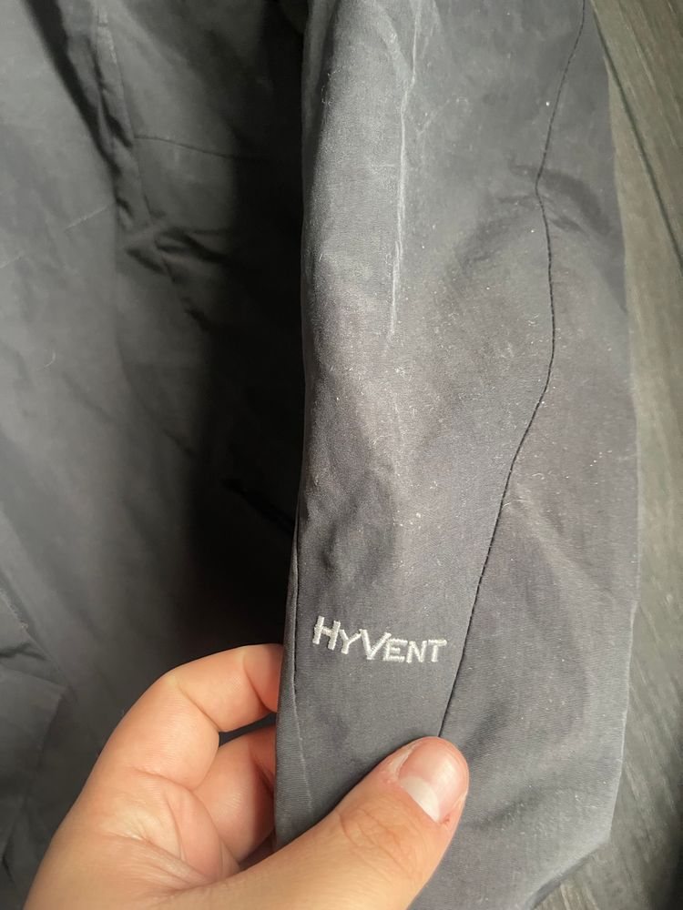 Black Hyvent North Face Raincoat image 3