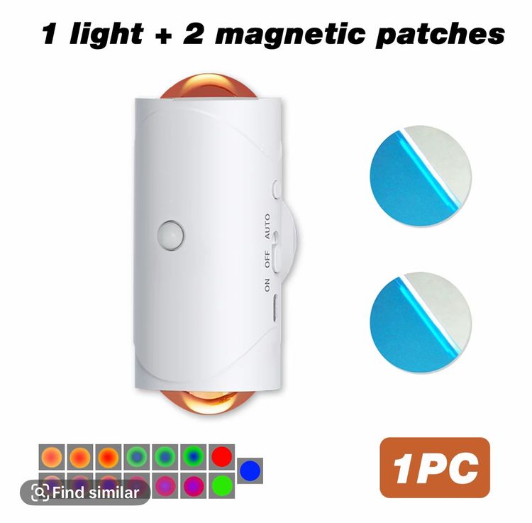 Brand New White Magnetic Sensor Light With Type-C Charging Port