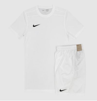 NIKE DRI-FIT TSHIRT / SHORTS SET - WHITE