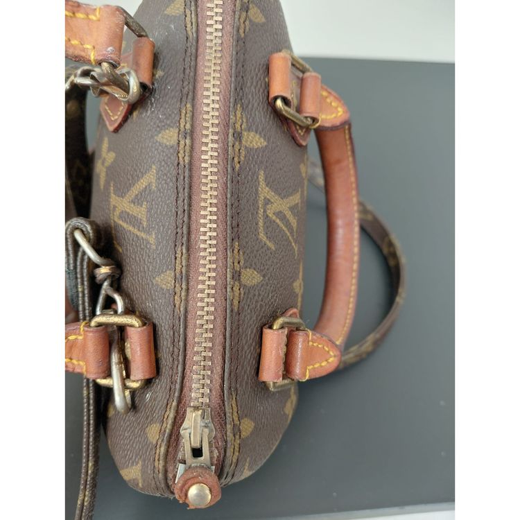 Louis Vuitton Nano Speedy / Mini HL brown leather vintage bag image 7