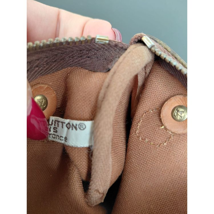Louis Vuitton Nano Speedy / Mini HL brown leather vintage bag image 3