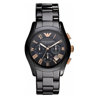 Emporio Armani AR1410 Valente Black Rose Gold